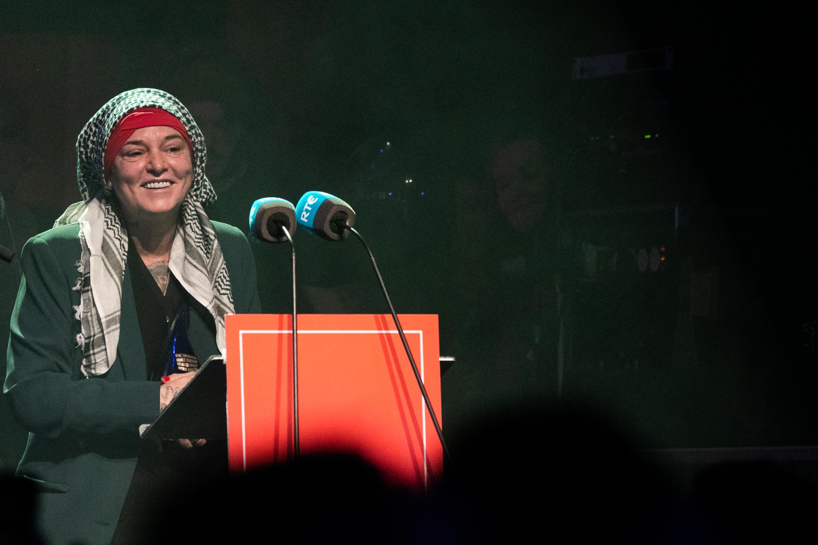 Sinéad O'Connor bei der Verleihung des RTÉ Choice Music Prize in Dublin, 2023 | Quelle: Getty Images