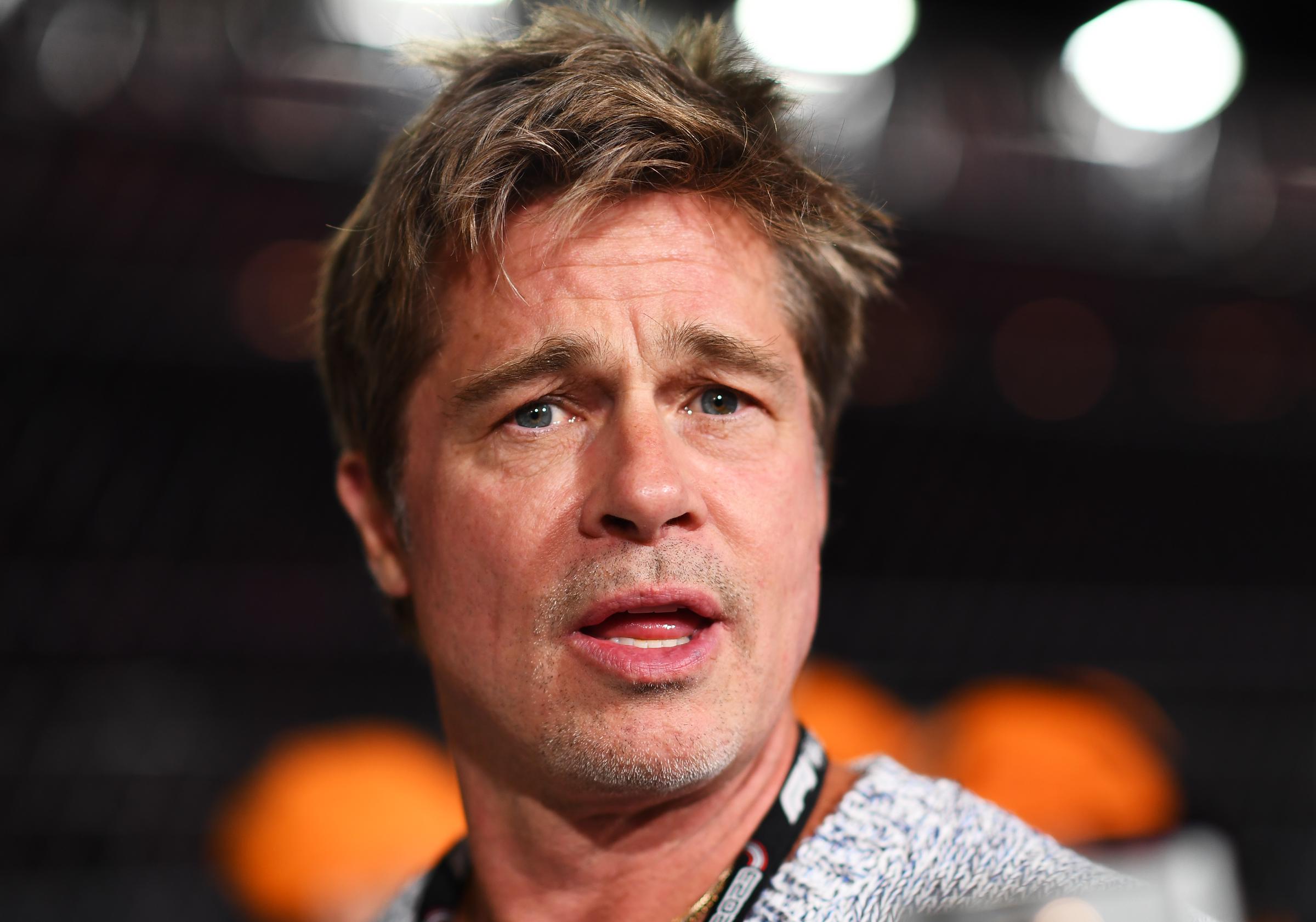 Brad Pitt vor dem F1 Grand Prix von Las Vegas in Las Vegas, Nevada am 17. November 2023 | Quelle: Getty Images