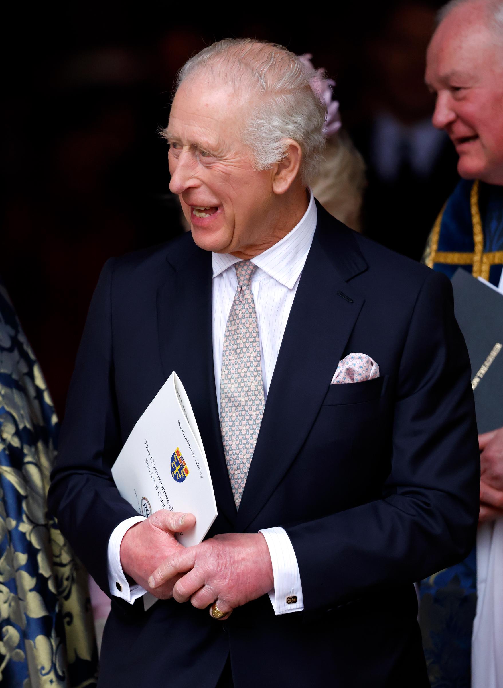 König Charles III. nimmt am 10. März 2025 in der Westminster Abbey in London, England, an der jährlichen Feier zum Commonwealth Day teil: Getty Images