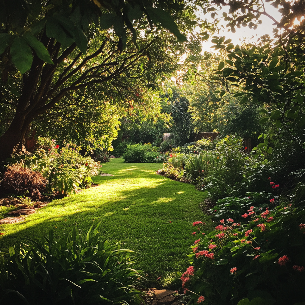 Ein schön gepflegter Garten | Quelle: Midjourney