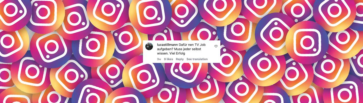 Nutzer kommentiert die überraschende Nachricht über seinen Ausstieg | Quelle: Instagram/teamtasty und thoreschoelermann