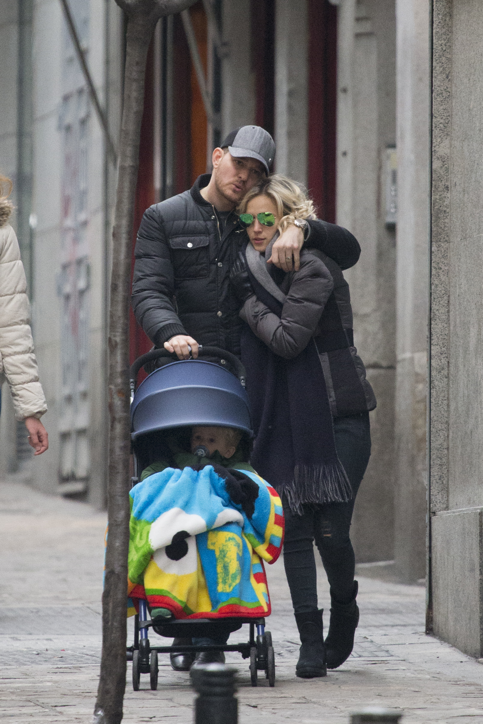 Das Paar und sein Sohn wurden am 12. Februar 2015 in Madrid, Spanien gesichtet | Quelle: Getty Images