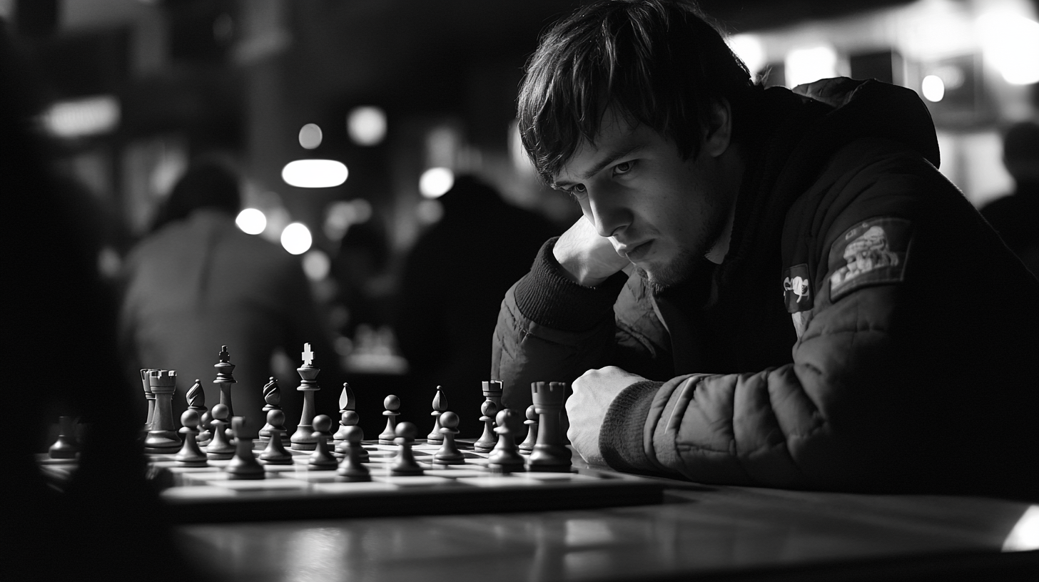 Ein Mann spielt Schach | Quelle: Midjourney