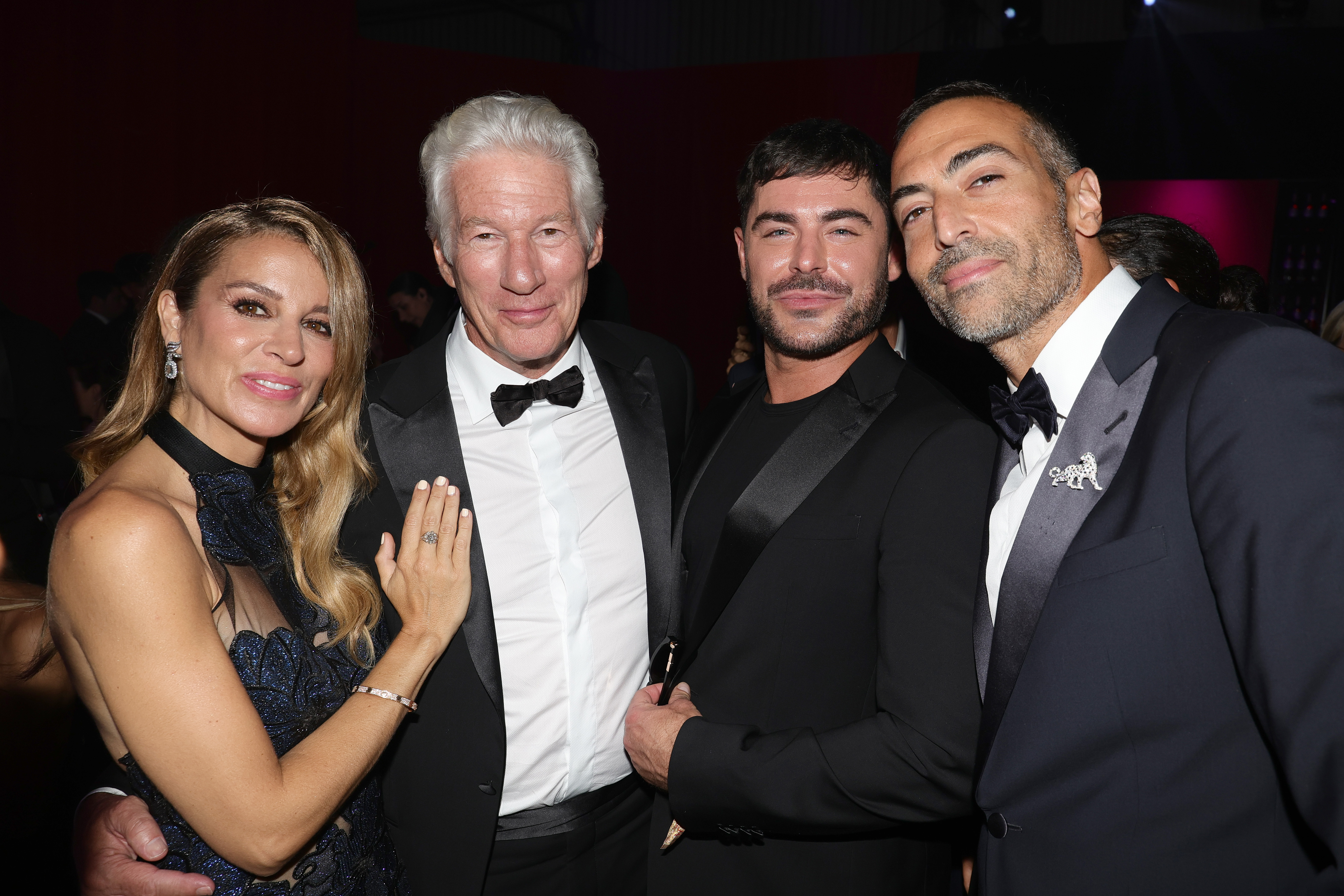 Alejandra Silva, Richard Gere, Zac Efron und Mohammed Al Turki. | Quelle: Getty Images