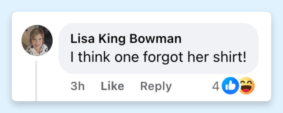 Die Internetnutzer hatten viele Meinungen zum Auftritt von Malia und Sasha Obama bei der Veranstaltung. Hier ist ein Screenshot eines Kommentars, der am 18. Juni 2026 geteilt wurde | Quelle: Facebook/Page Six