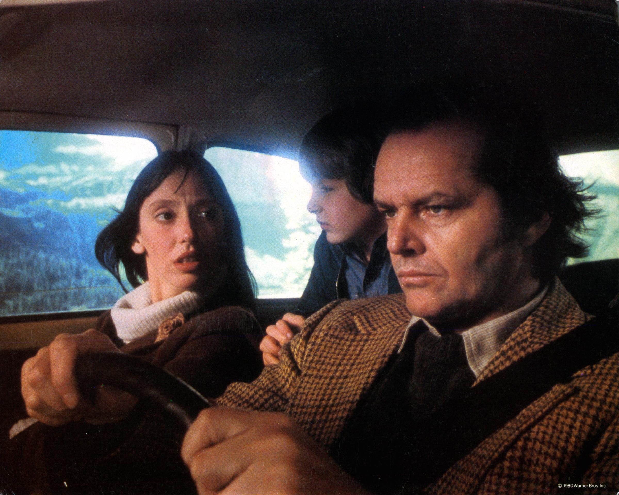 Shelley Duvall, Danny Lloyd und Jack Nicholson am Set von "The Shining", 1980 | Quelle: Getty Images