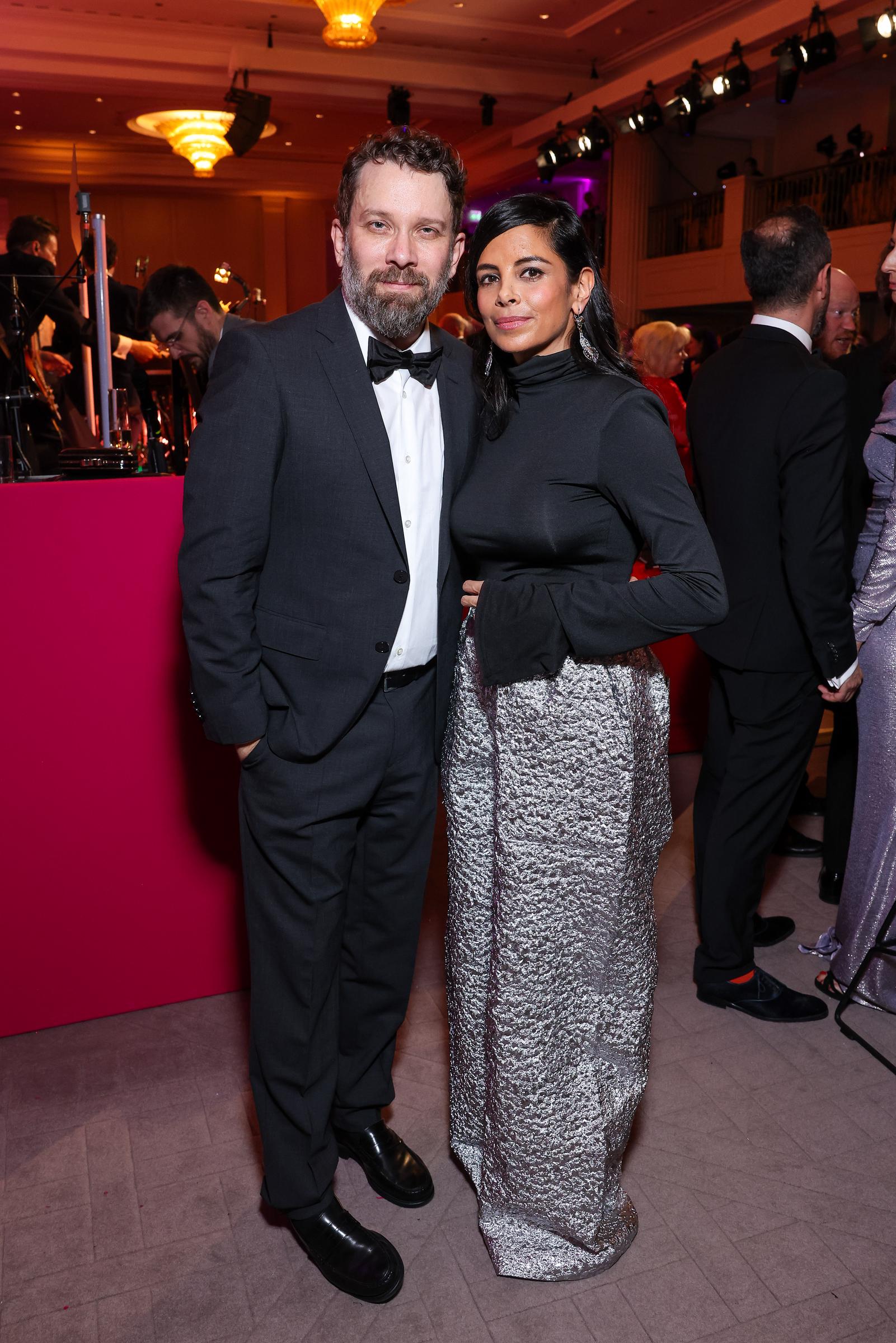 Christian Ulmen und Collien Ulmen-Fernandes nehmen am 12. April 2024 in Berlin am Bundespresseball teil | Quelle: Getty Images