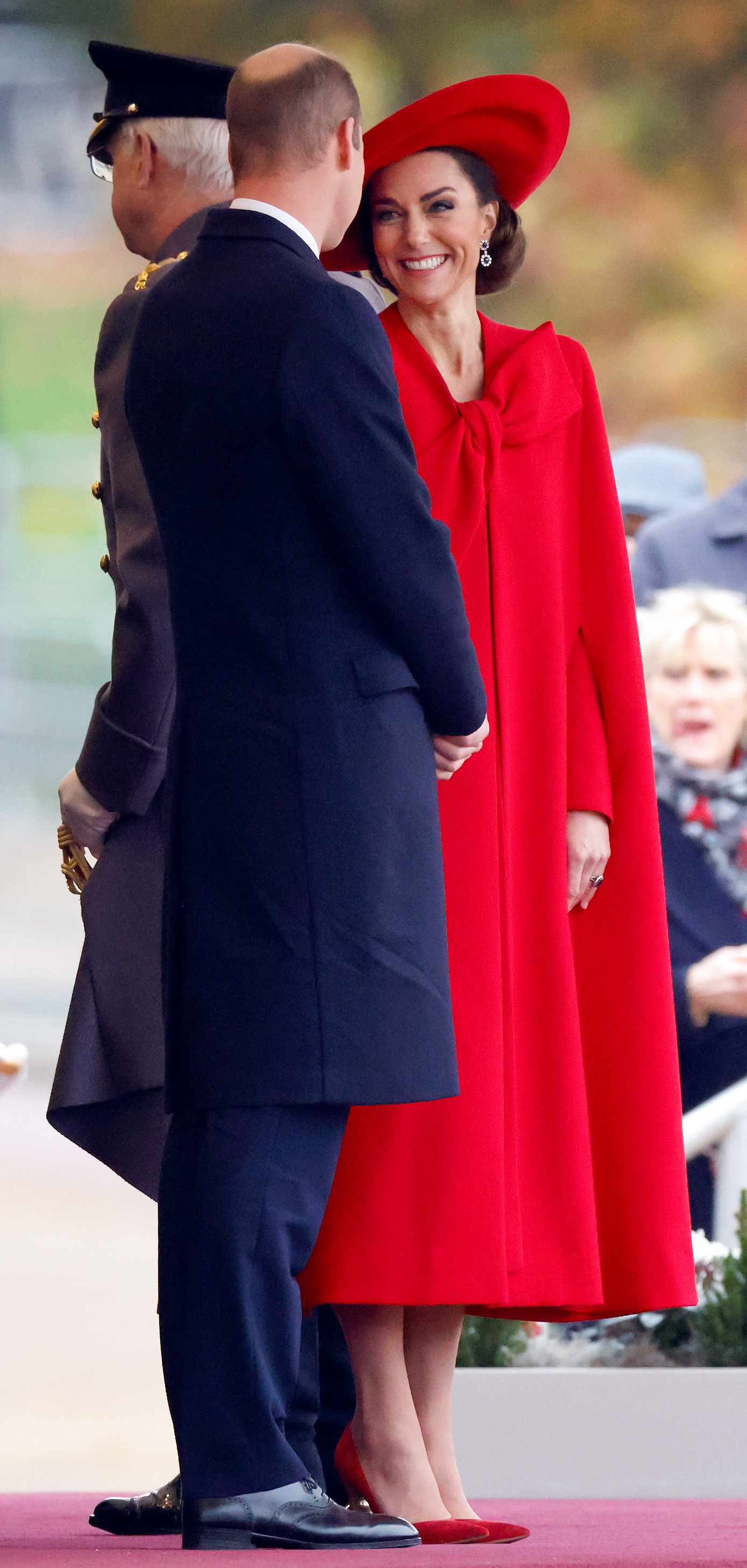 Prinz William und Prinzessin Catherine bei der feierlichen Begrüßung des Präsidenten und der First Lady der Republik Korea auf der Horse Guards Parade an Tag 1 ihres Staatsbesuchs am 21. November 2023 in London, England | Quelle: Getty Images