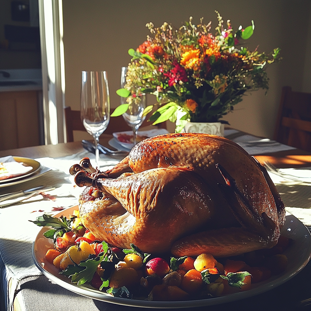 Ein Truthahn zu Thanksgiving | Quelle: Midjourney