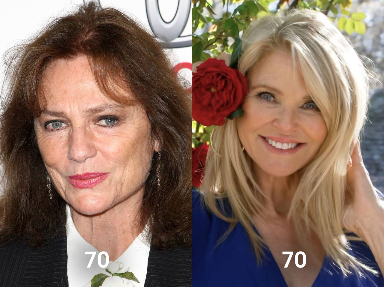 Jacqueline Bisset und Christie Brinkley mit 70 Jahren | Quelle: Getty Images | Instagram/hsn