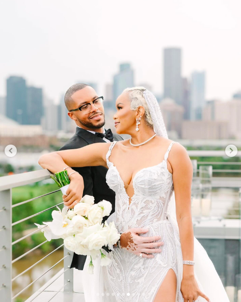 LeToya Luckett und Taleo Coles an ihrem Hochzeitstag, gepostet am 1. August 2024 | Quelle: Instagram/letoyaluckett