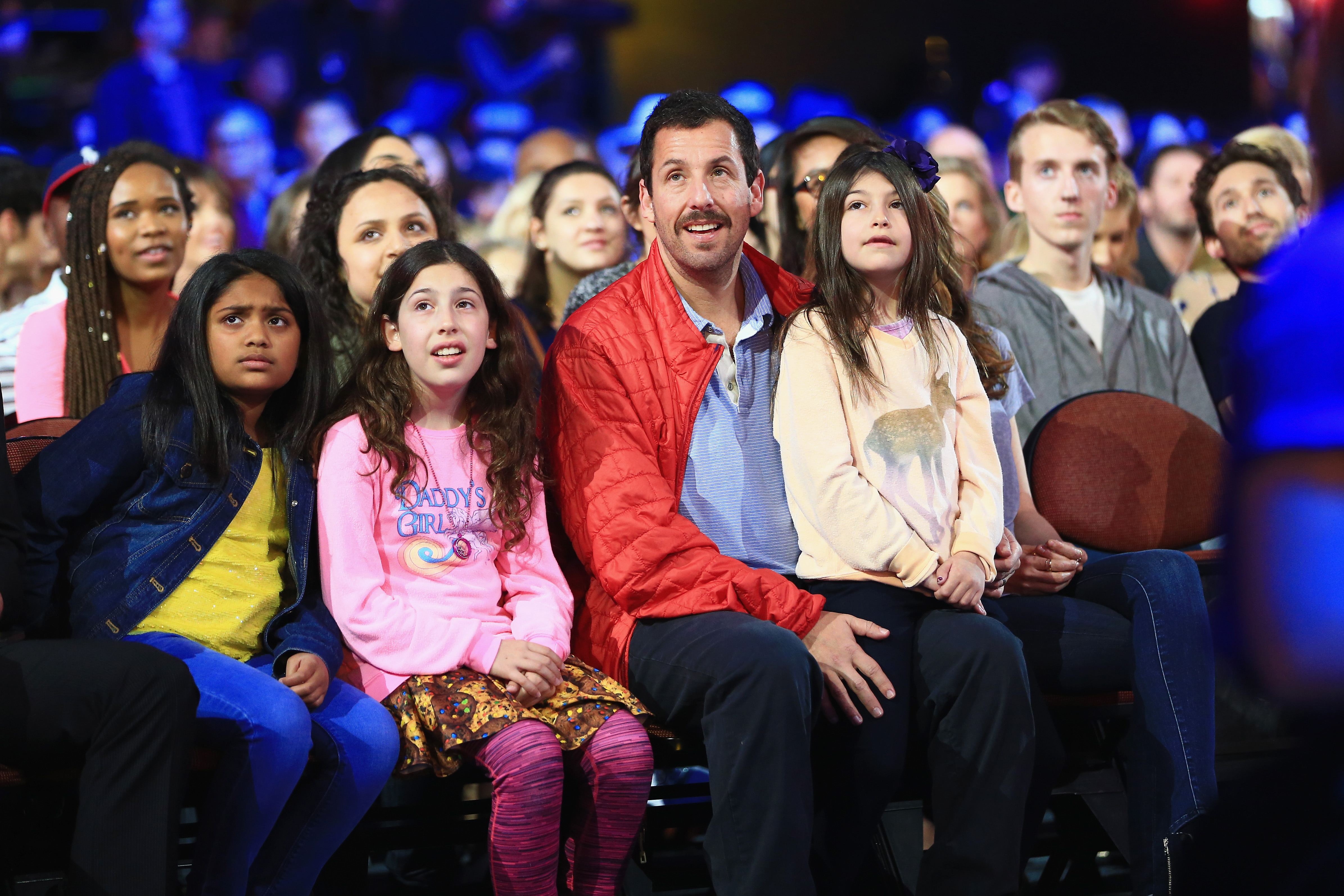 Sadie, Adam und Sunny Sandler bei den Nickelodeon's Kids' Choice Awards in Kalifornien am 12. März 2016. | Quelle: Getty Images