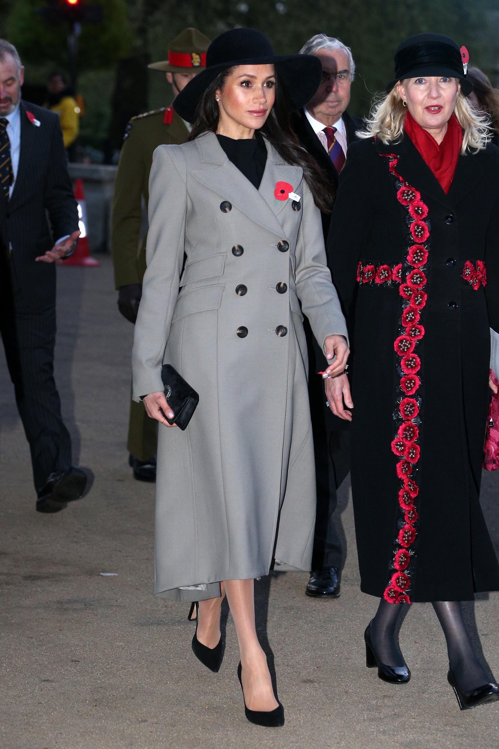 Meghan Markle nimmt am 25. April 2018 in London, England, an der Morgenandacht zum Anzac Day teil | Quelle: Getty Images