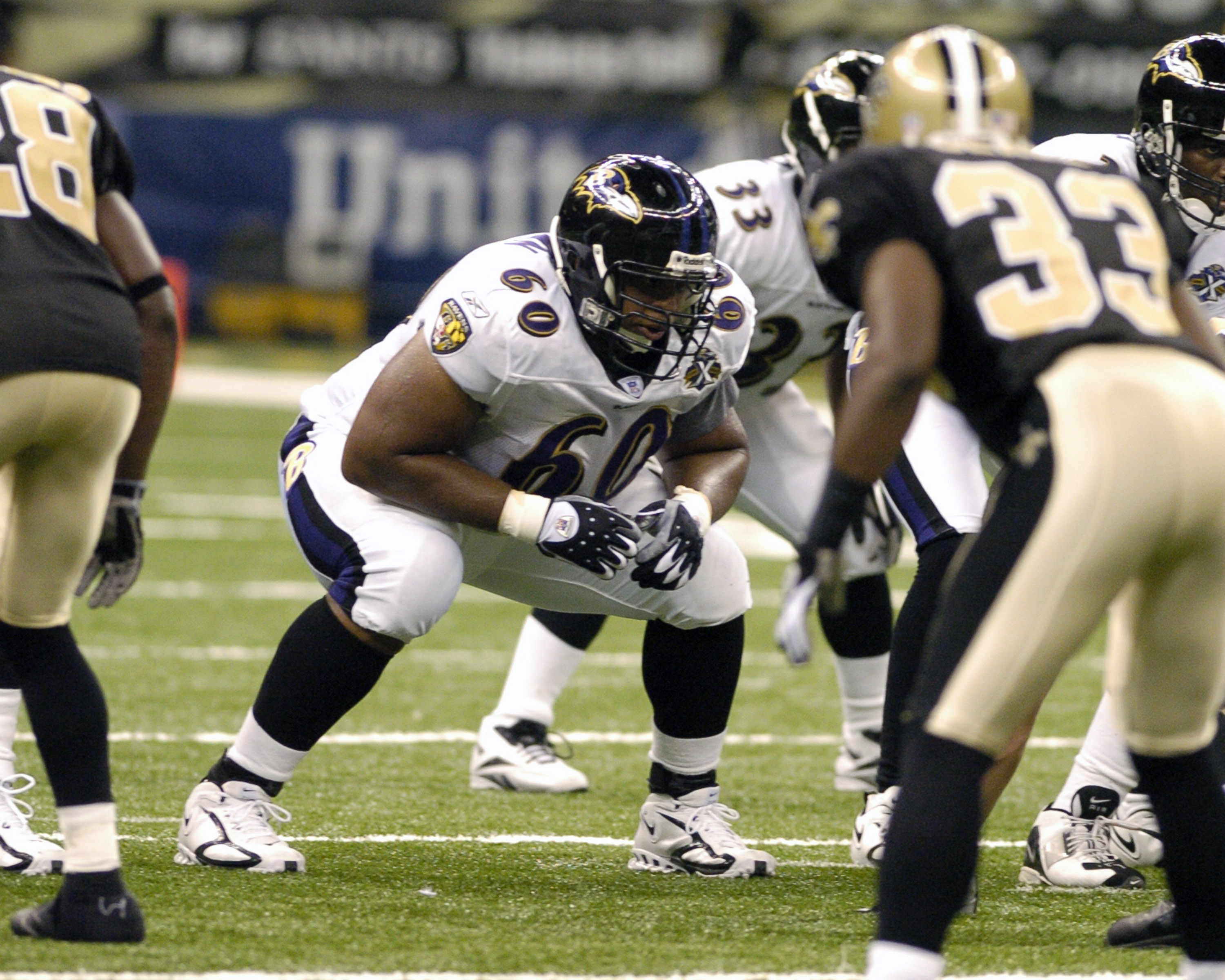 Der ehemalige Football-Centerspieler der zum Farmer wurde während eines Preseason-Spiels gegen die New Orleans Saints am 26. August 2005 in New Orleans. | Quelle: Getty Images