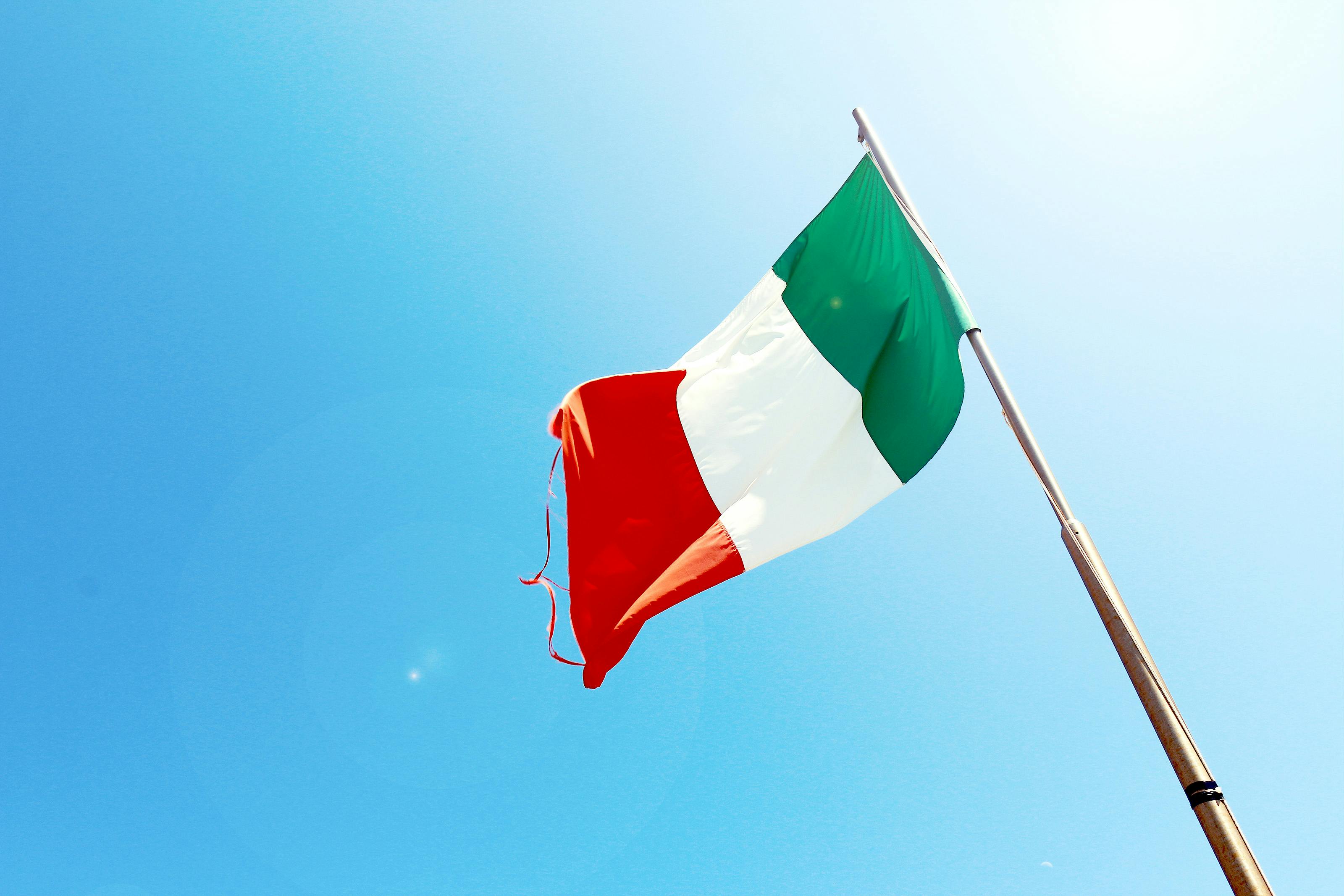 Italienische Flagge | Quelle: Pexels