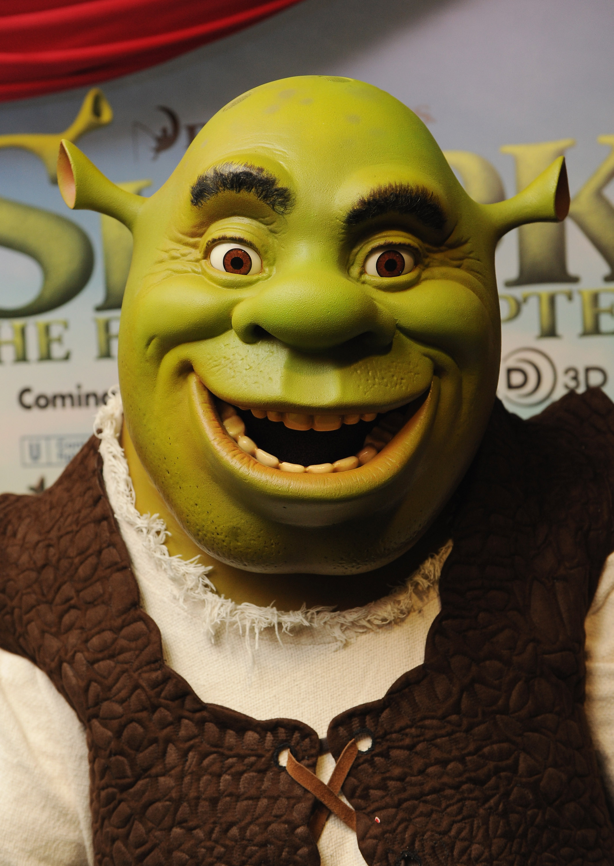 Die Figur von "Shrek" bei der "Shrek Forever After" UK Gala-Vorführung in London, 2010 | Quelle: Getty Images