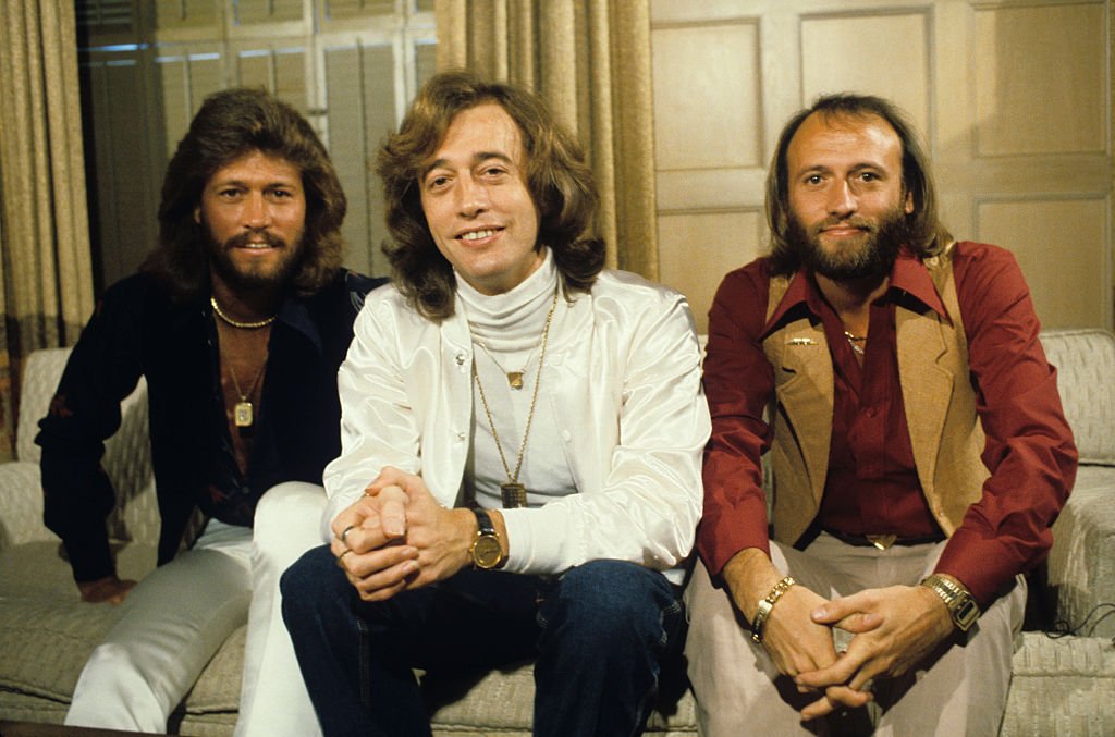 Die beliebte Disco-Band "The Bee Gees" posiert für ein Porträt. (Foto von Steve Schapiro/Corbis) I Quelle: Getty Images