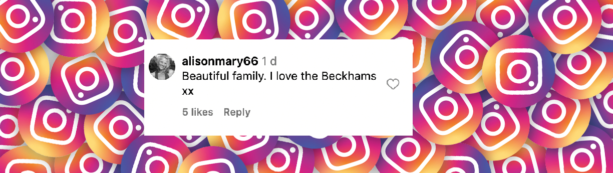 Ein Fan-Kommentar vom 29. September 2024 | Quelle: Instagram/victoriabeckham