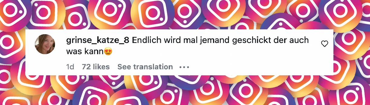 Instagram-Kommentar | Quelle: instagram.com/p/DVUngeBAuUf/?hl=en