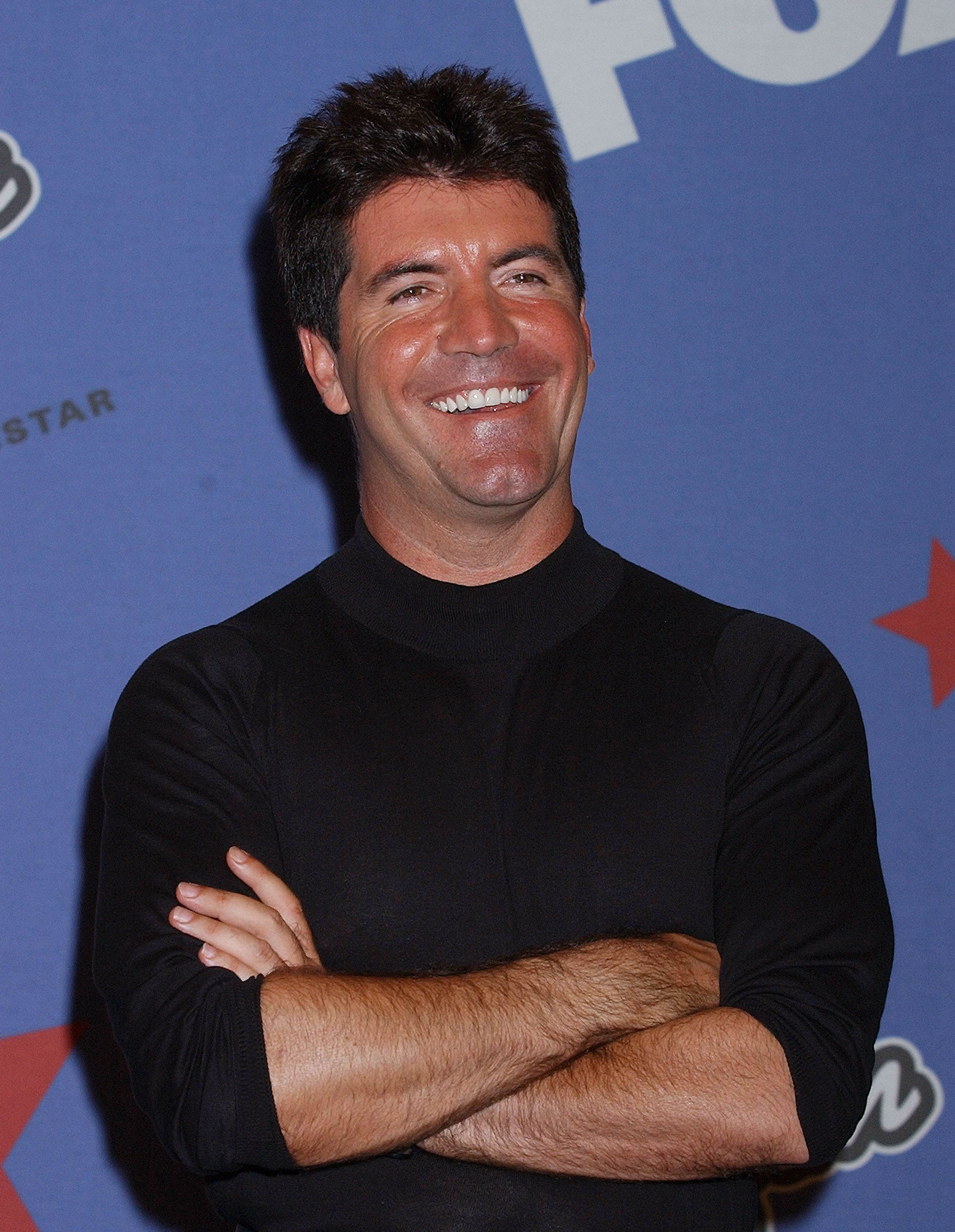 Simon Cowell während des Finales der ersten Staffel von "American Idol" am 3. September 2002 | Quelle: Getty Images