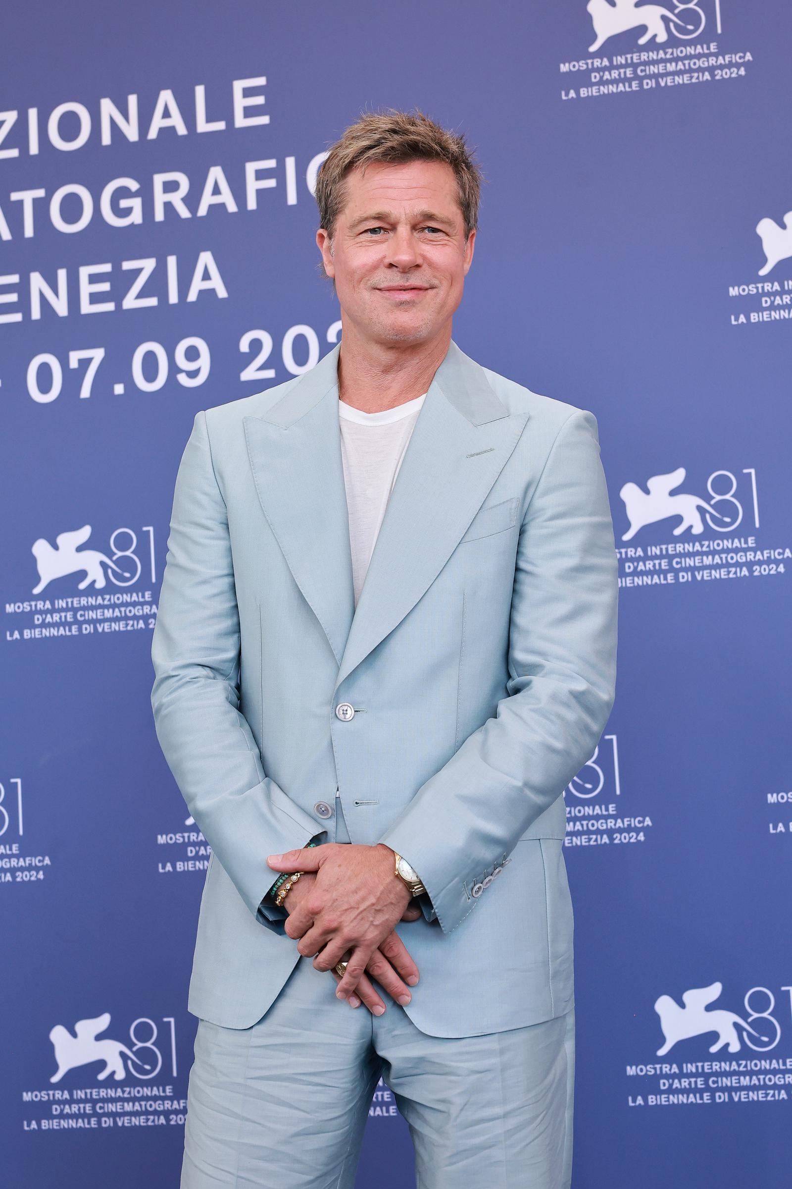 Brad Pitt besucht die 81. Internationalen Filmfestspiele von Venedig am 1. September 2024 | Quelle: Getty Images