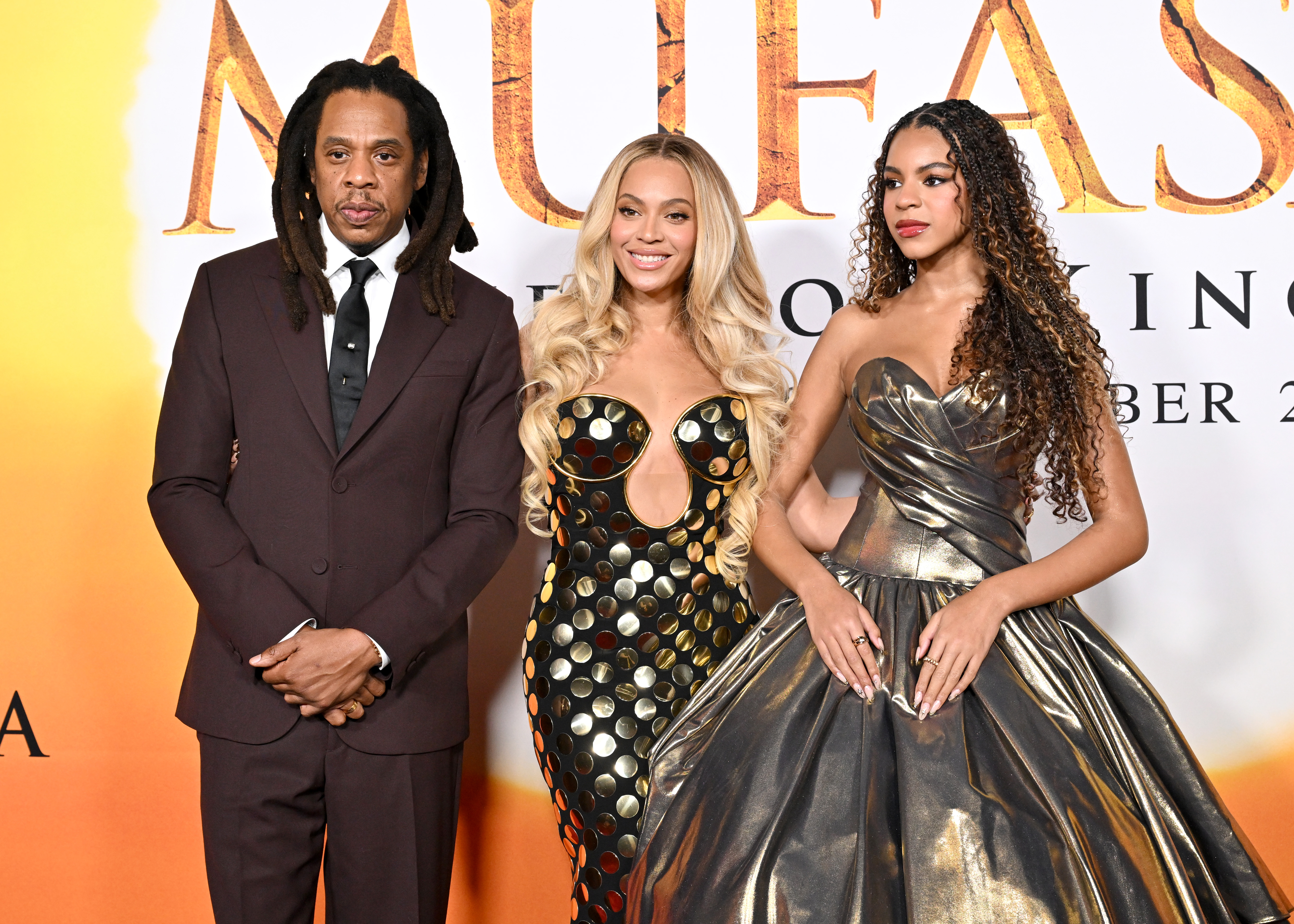 Jay-Z Carter, Beyoncé Knowles-Carter und Blue Ivy Carter. | Quelle: Getty Images