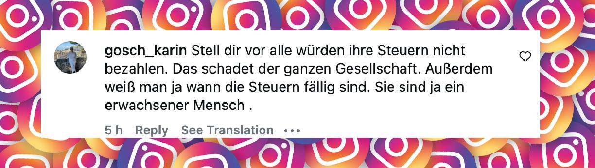 Fans kommentieren die aktuelle Situation | Quelle: https://www.instagram.com/p/DXrd6swiI1s/