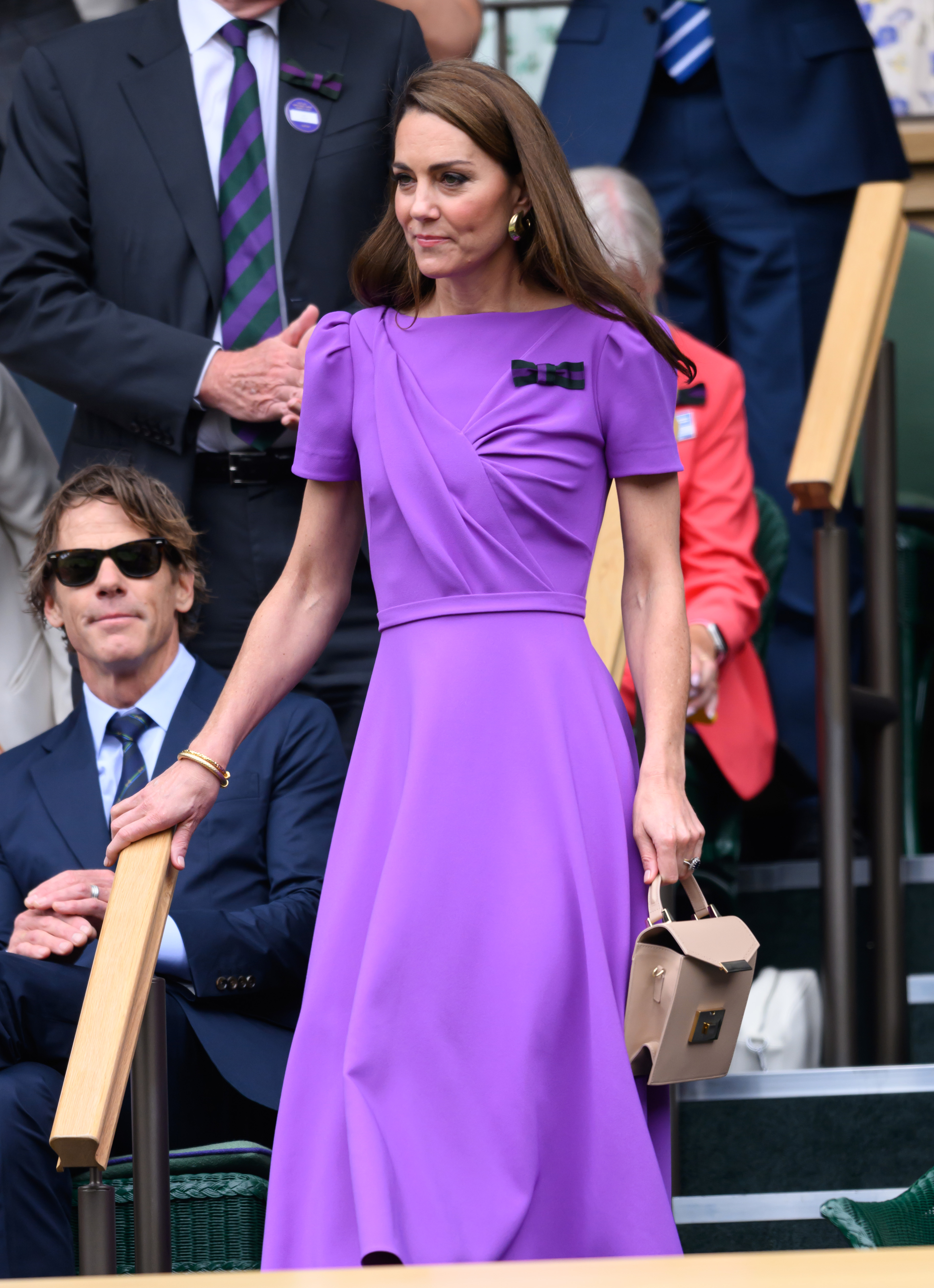 Kate Middleton besucht die Wimbledon Tennis Championships am 14. Juli 2024 in London, England. | Quelle: Getty Images