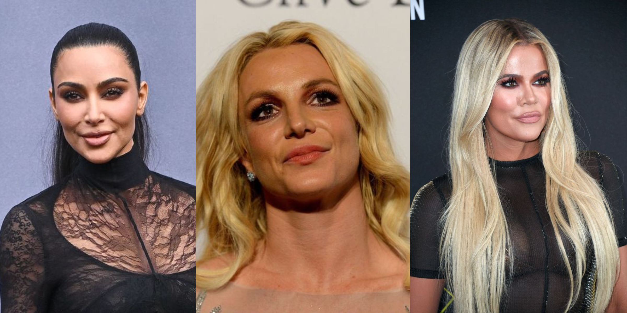 Kim Kardashian, Britney Spears und Khloe Kardashian | Quelle: Getty Images
