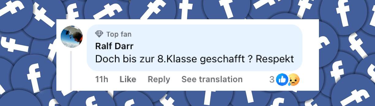 Fan-Kommentare bei Facebook | Quelle: facebook.com/share/p/1E9bD9icmr/