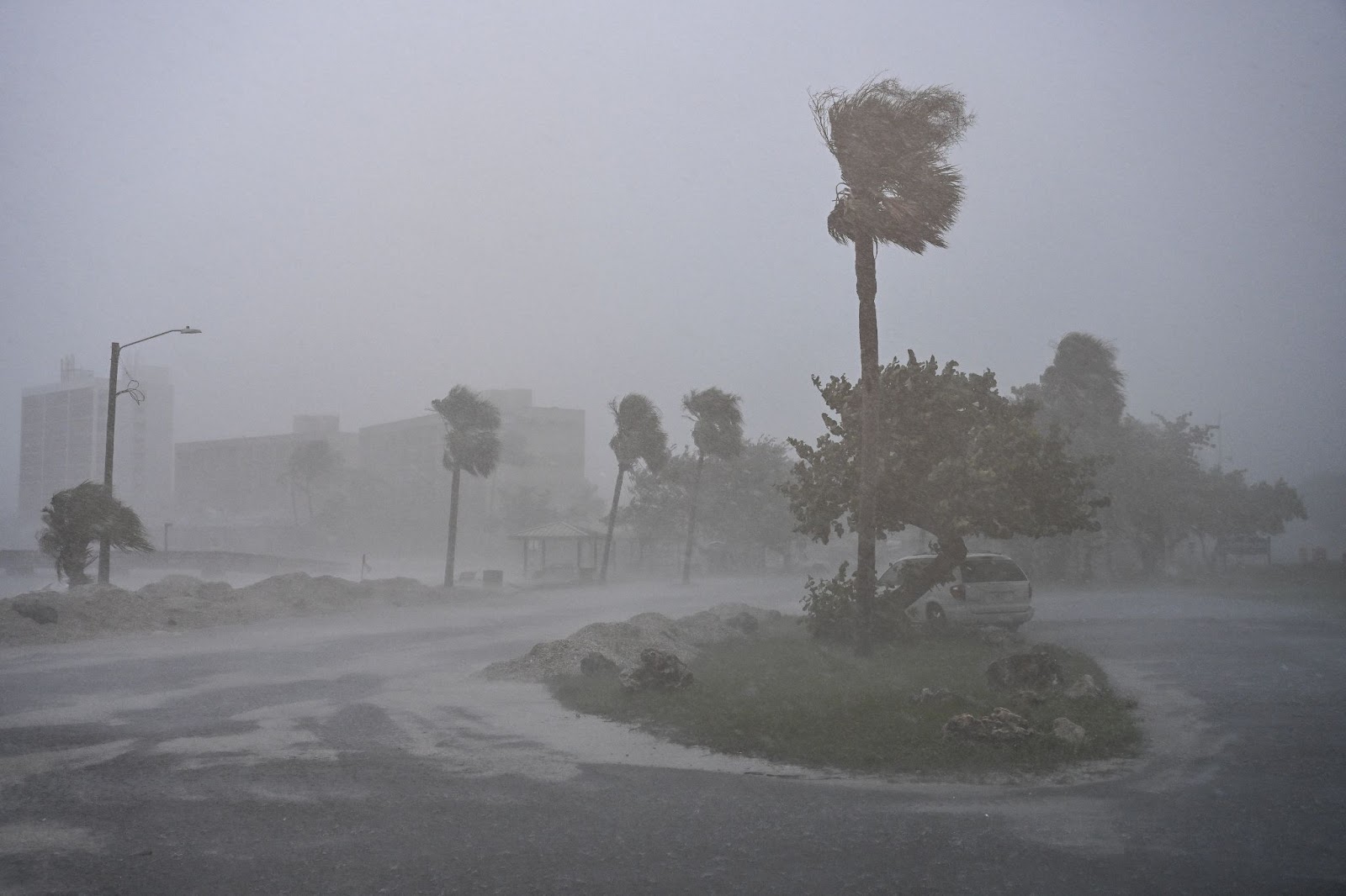 Starker Regen in Fort Myers, Florida, am 9. Oktober 2024, vor dem Hurrikan Milton. | Quelle: Getty Images