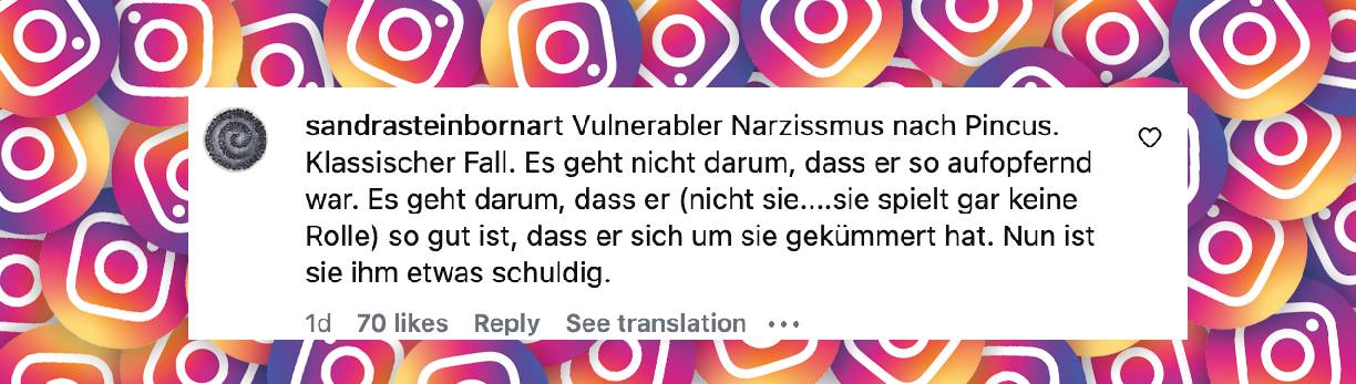 Instagram-Kommentar | Quelle: instagram.com