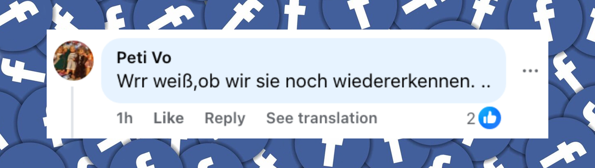 Nutzer-Kommentar | Quelle: Facebook/BUNTE