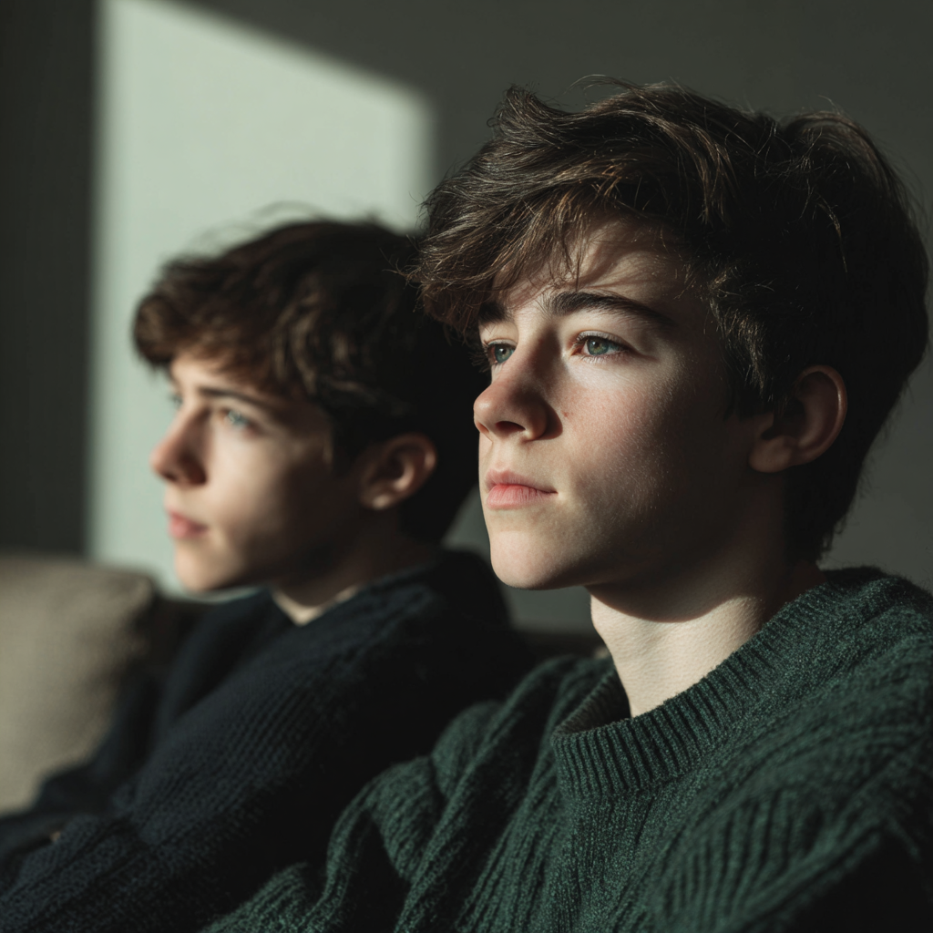 Eine Nahaufnahme eines Teenagers | Quelle: Midjourney