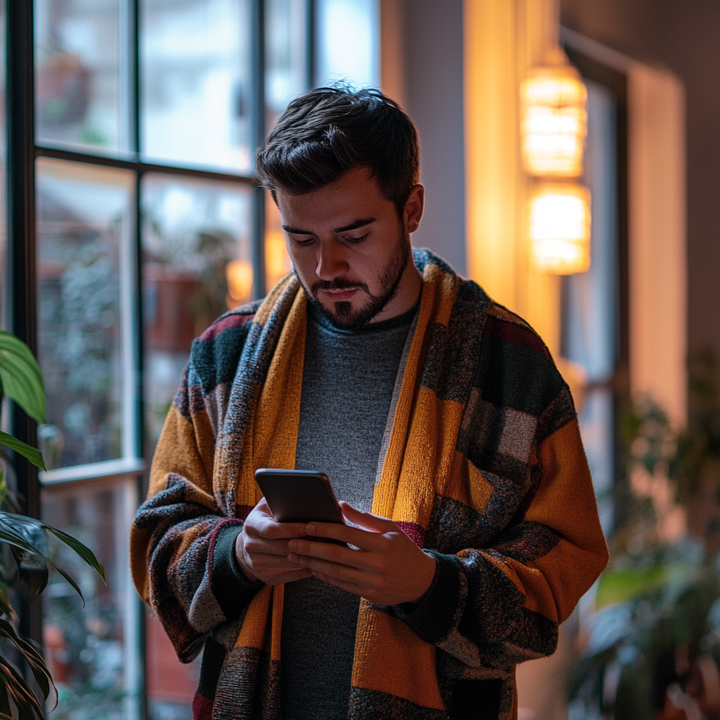 Eine Person scrollt durch ihr Telefon | Quelle: Midjourney