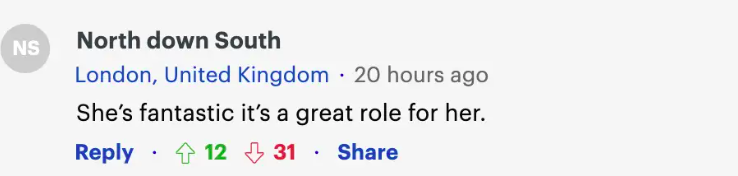Fan-Kommentar über Jennifer Aniston, vom 11. Oktober 2023 | Quelle: Daily Mail