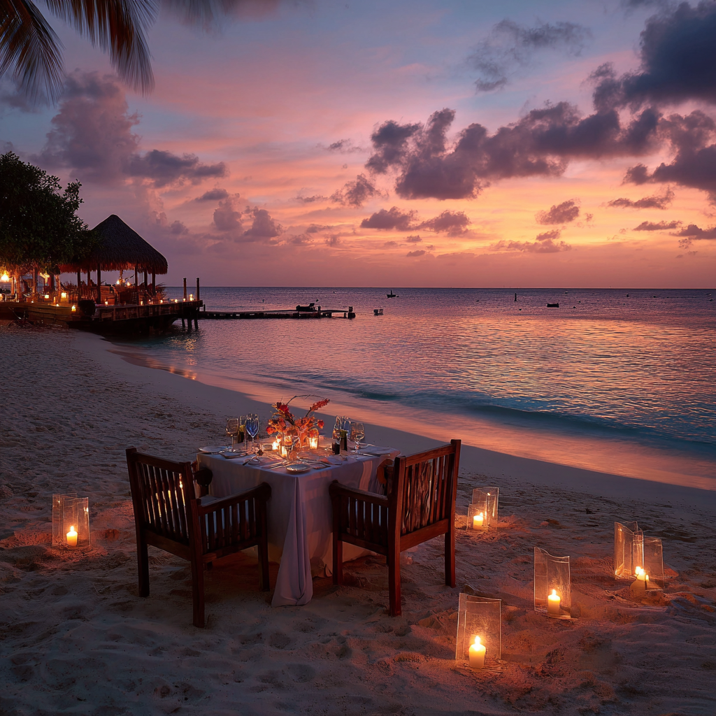 Eine romantische Dinner-Situation | Quelle: Midjourney