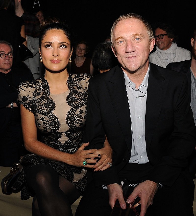 Salma Hayek und Francois-Henri Pinault am 5. Oktober 2010 in Paris, Frankreich | Quelle: Getty Images