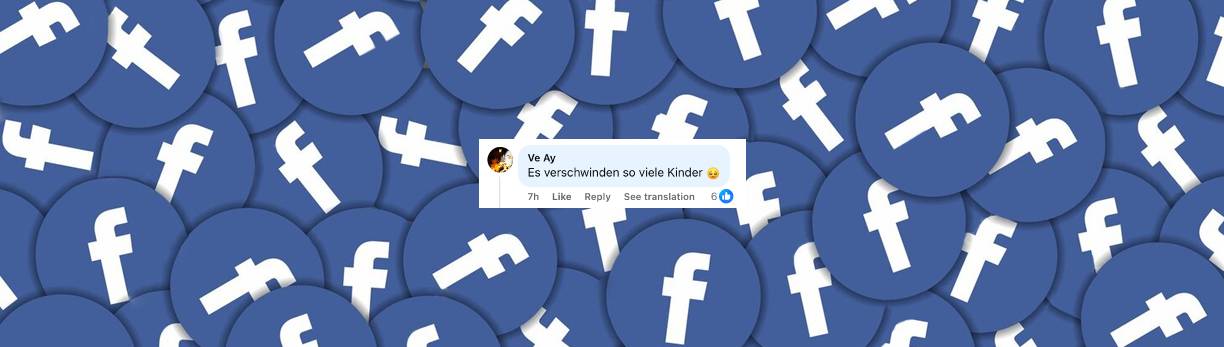 Nutzer zeigt sich geschockt von dem Verschwinden des Jungen | Quelle: Facebook/Bild