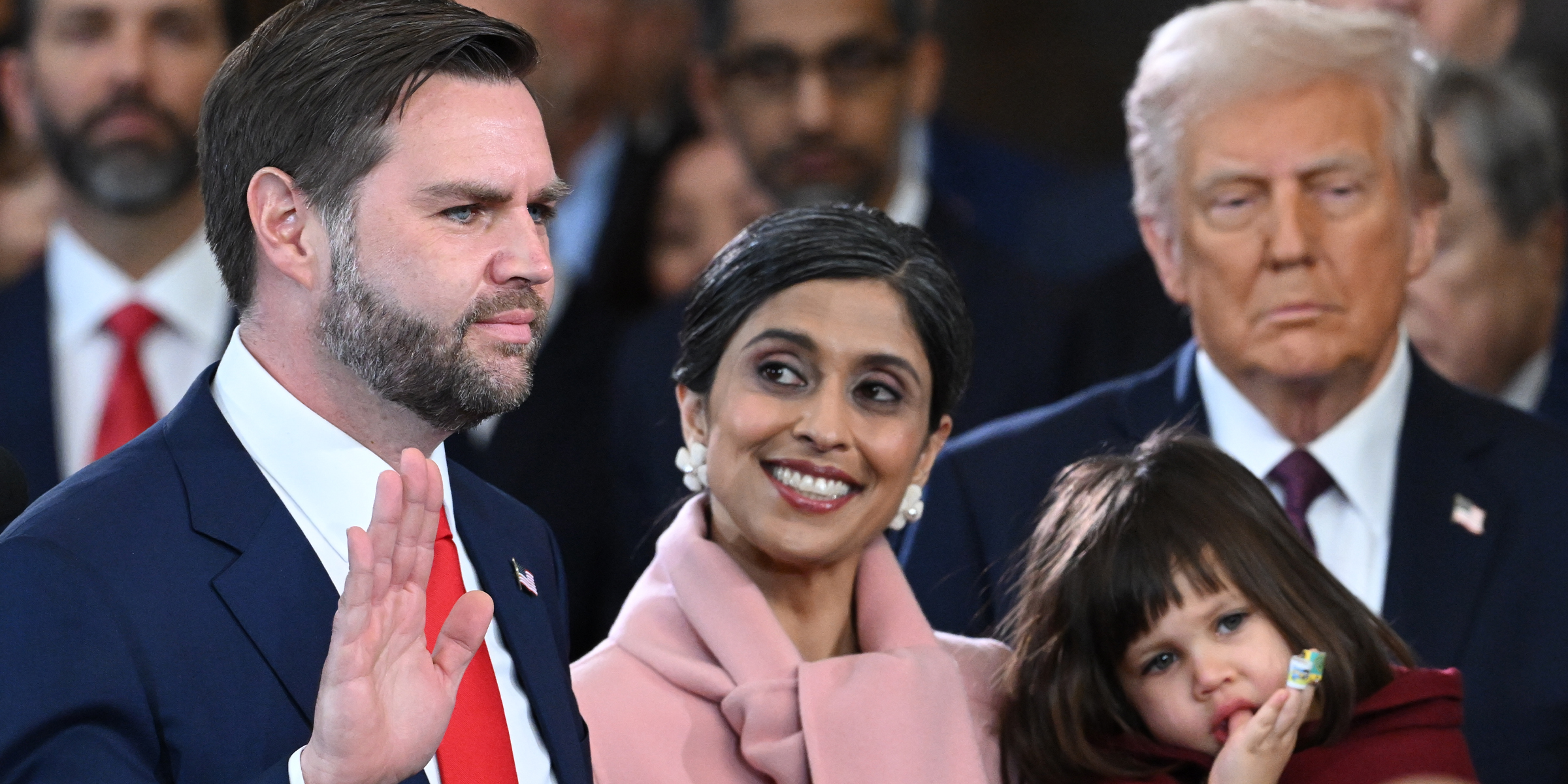 J.D. Vance und Usha Vance, 2025 | Quelle: Getty Images