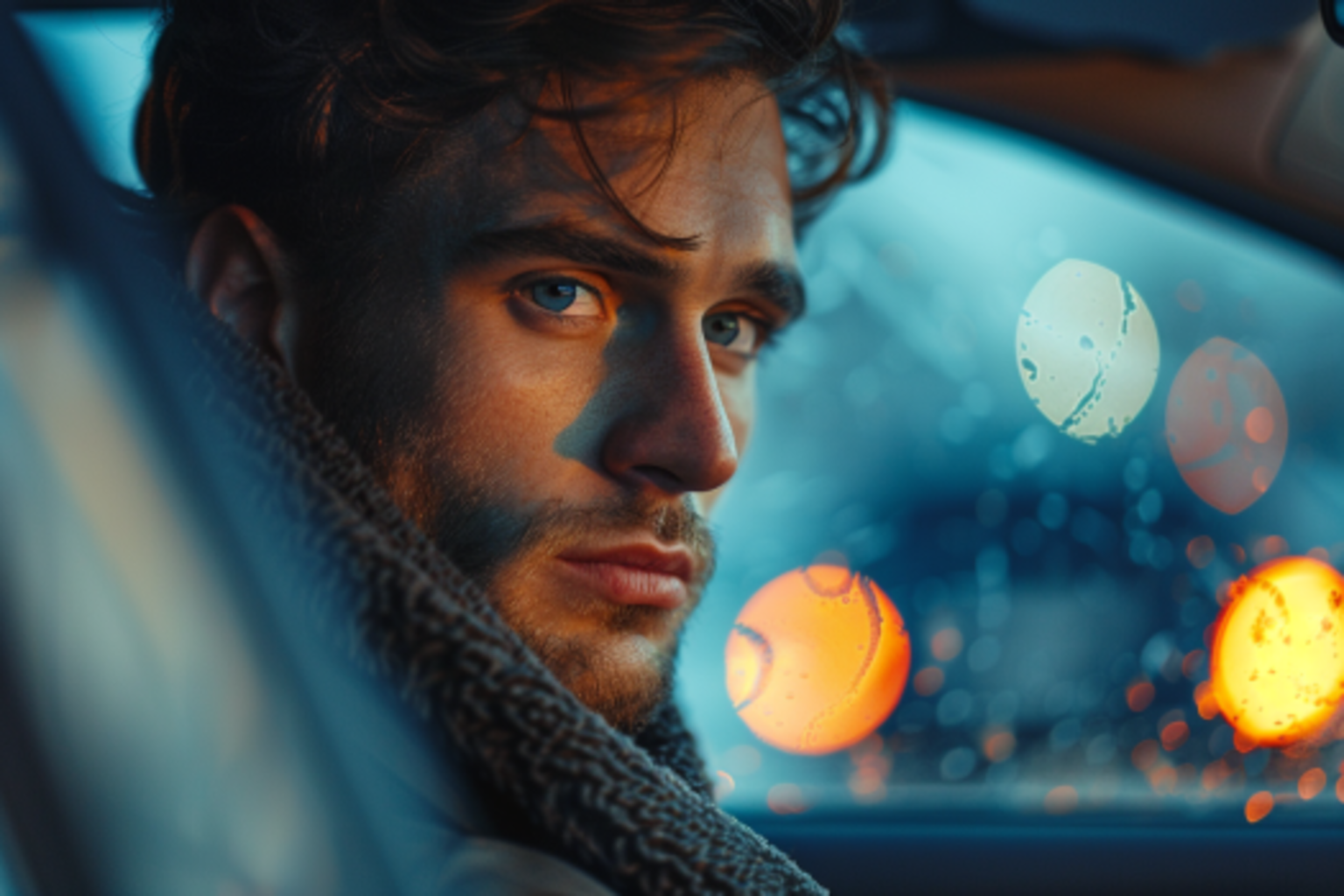 Ein Mann sitzt im Auto | Quelle: Midjourney