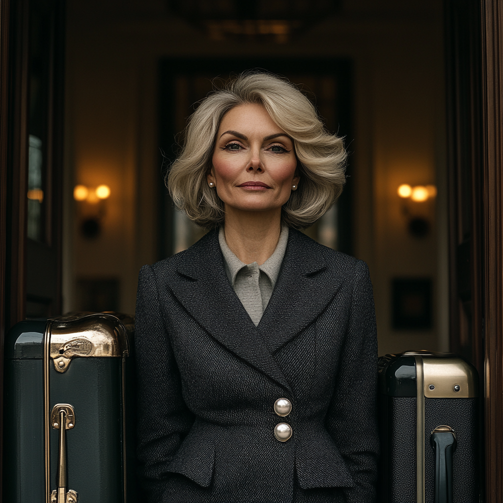 Eine Frau mit Taschen | Quelle: Midjourney