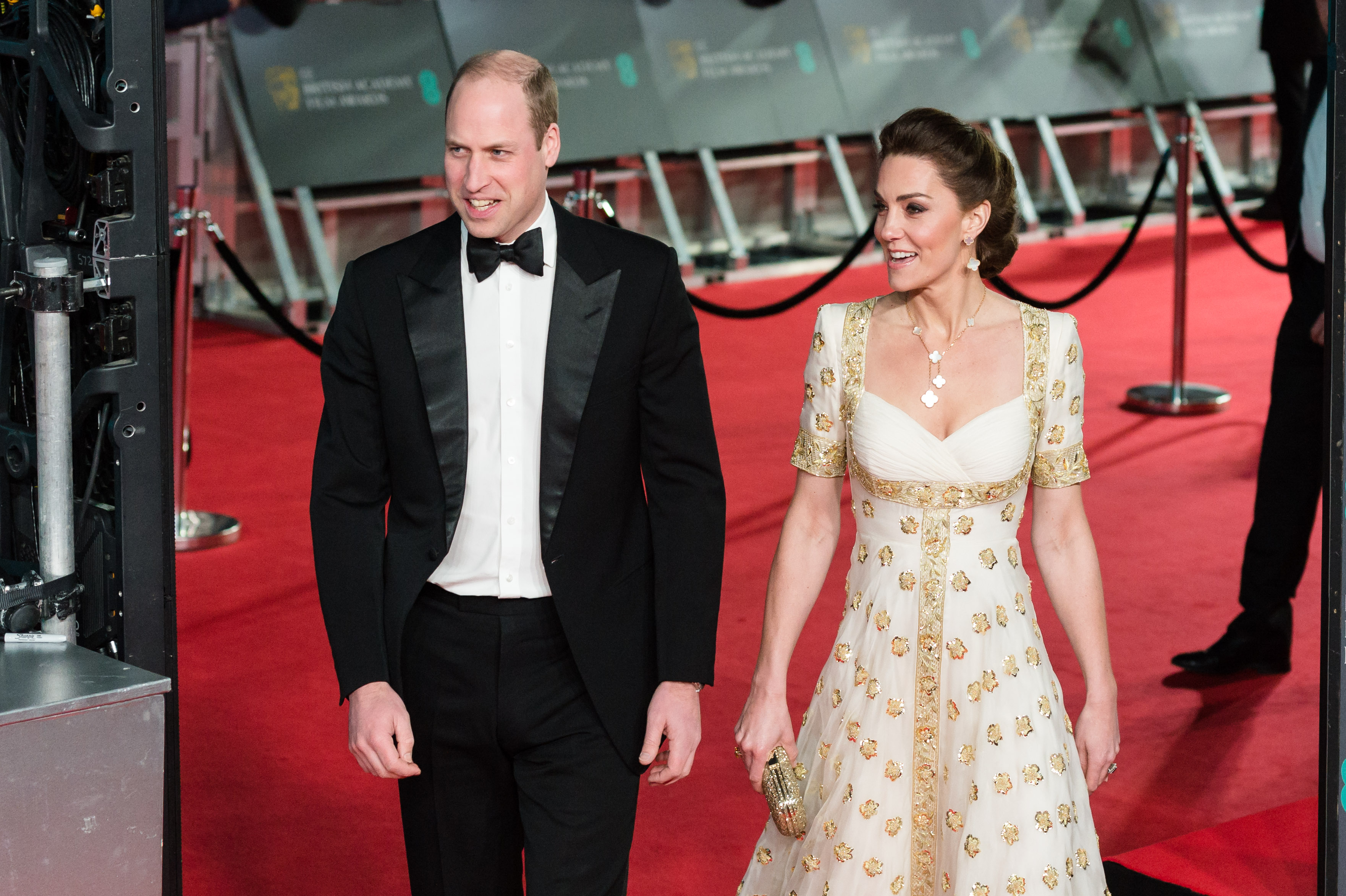 Prinz William und Prinzessin Catherine besuchen die Verleihung der EE British Academy Film Awards in der Royal Albert Hall am 02. Februar 2020 in London, England. | Quelle: Getty Images