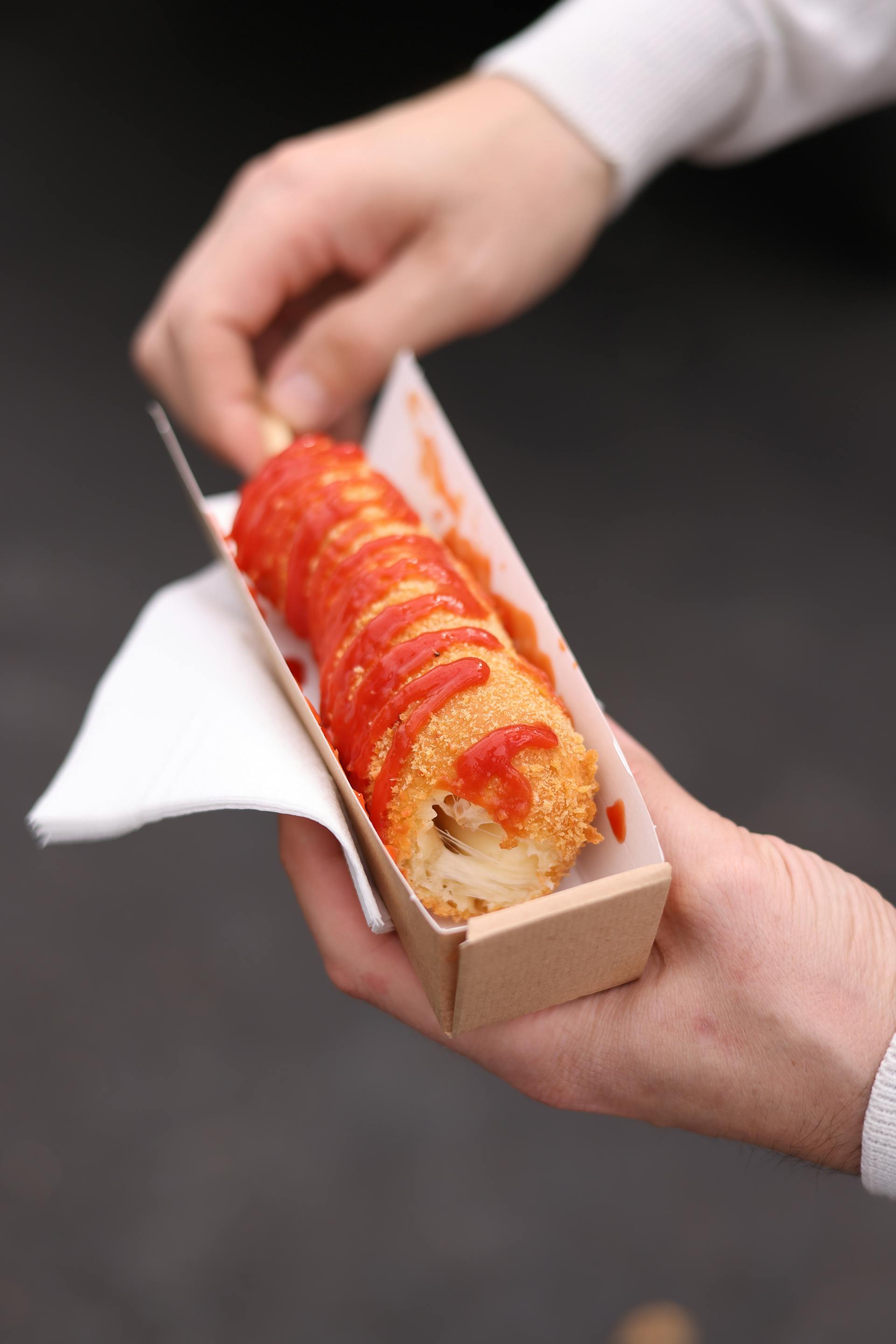 Ein Corndog | Quelle: Pexels