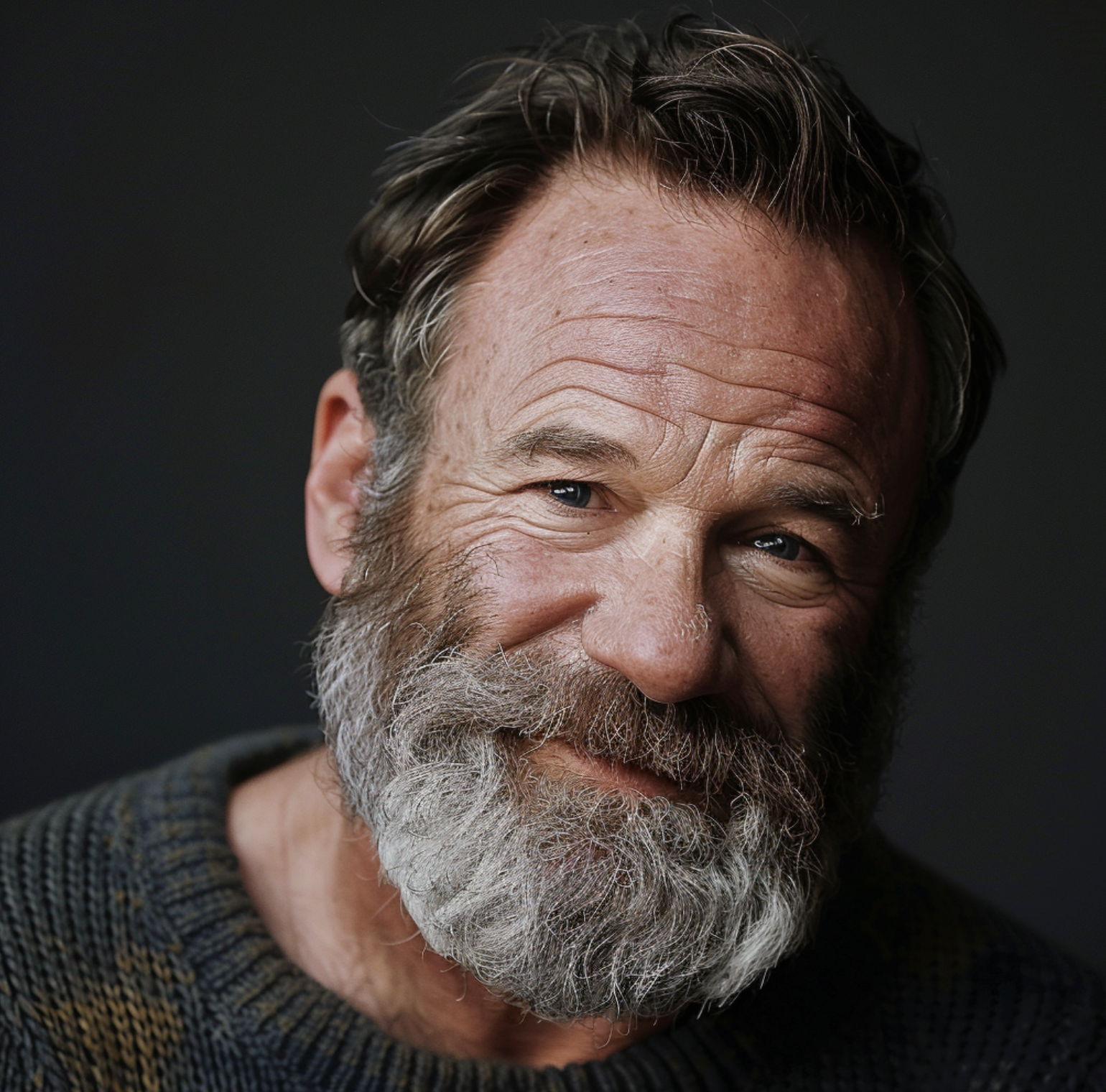 KI-Bild von Robin Williams im hohen Alter | Quelle: Midjourney