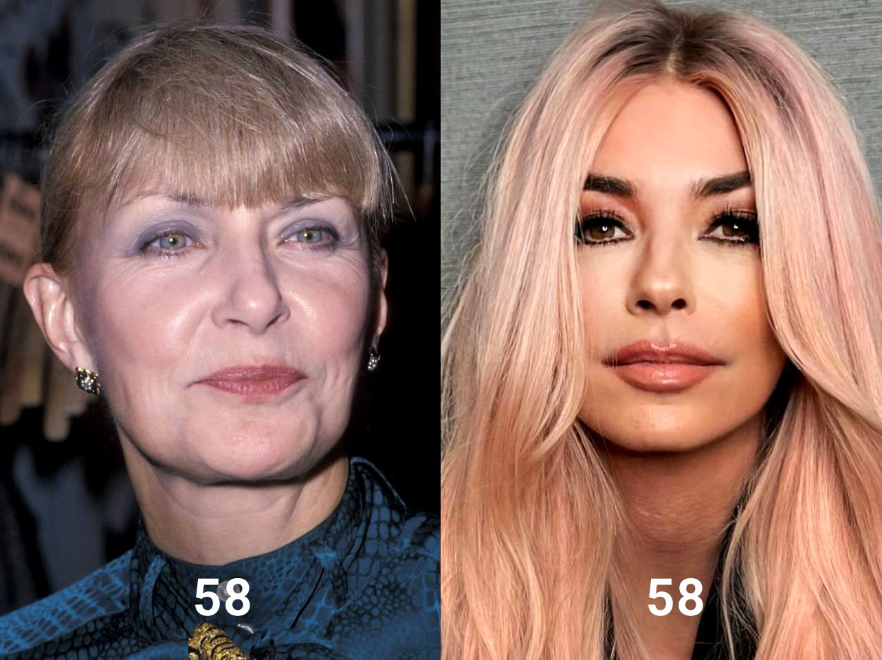 Joanne Woodward und Shania Twain mit 58 Jahren | Quelle: Getty Images | Instagram/shaniatwain