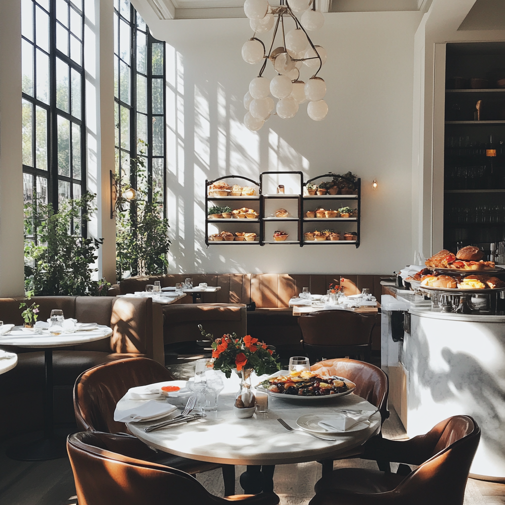 Ein schickes Brunch-Lokal | Quelle: Midjourney