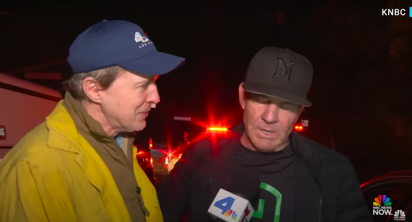 Robert Kovacik und Dennis Quaid. | Quelle: YouTube/NBC News