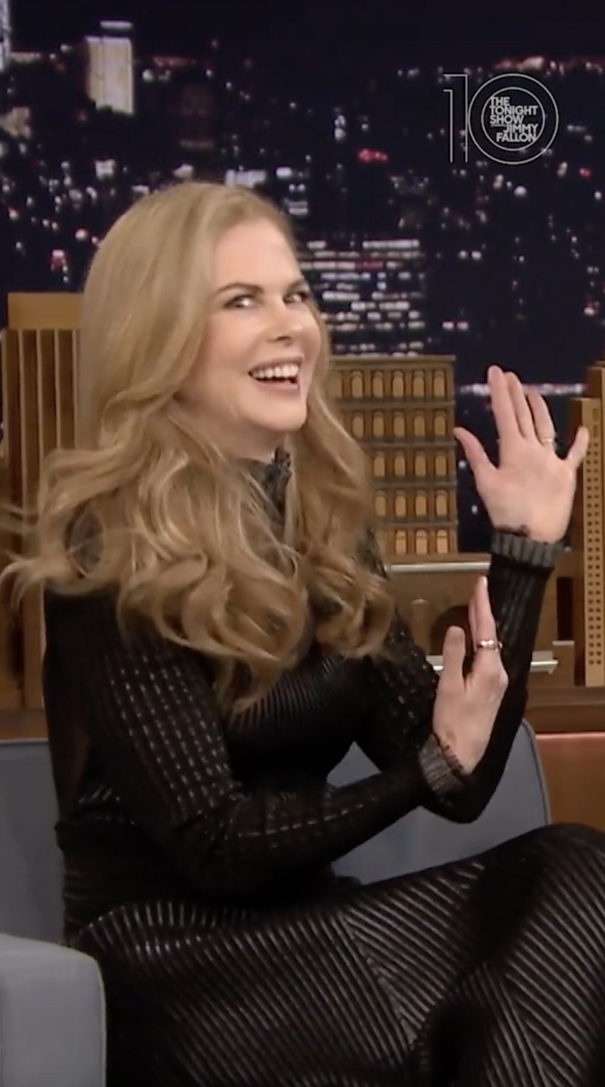 Nicole Kidman spricht in einem TikTok-Video vom April 2022 über ihr unvergessliches Date mit einem TV-Moderator | Quelle: Tiktok/@fallontonight