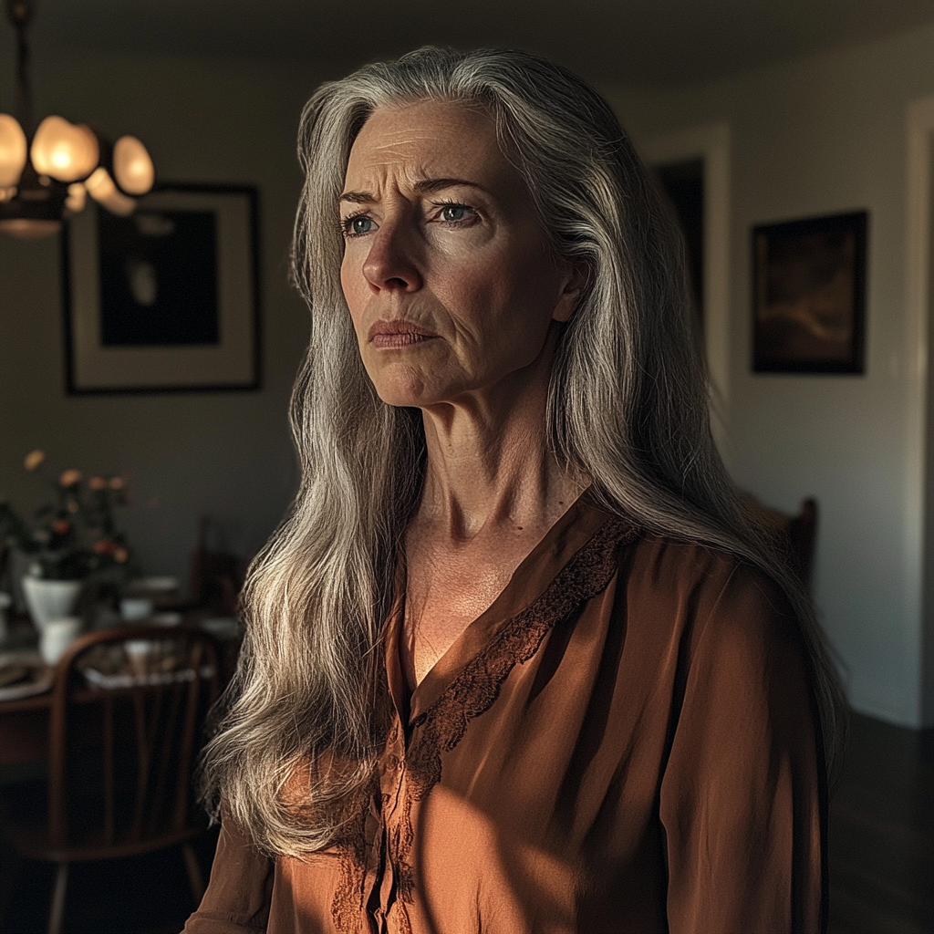 Zdenerwowana starsza kobieta | Źródło: Midjourney